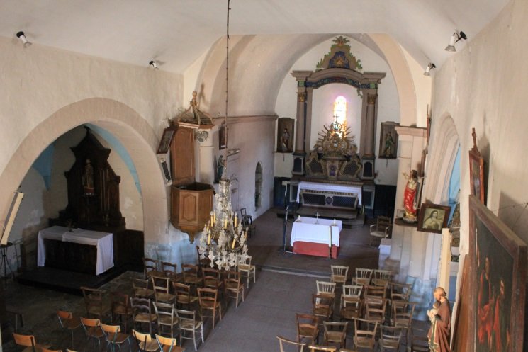 intérieur de l'église de Saint-paul (Corrèze)